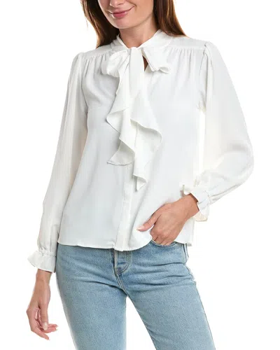 Nanette Lepore Nanette  Scarf Blouse In White
