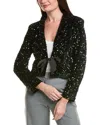 Nanette Lepore Sequin Blazer In Black