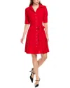 Nanette Lepore Sharagano Shirtdress In Red