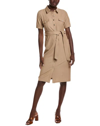Nanette Lepore Shirtdress In Nude