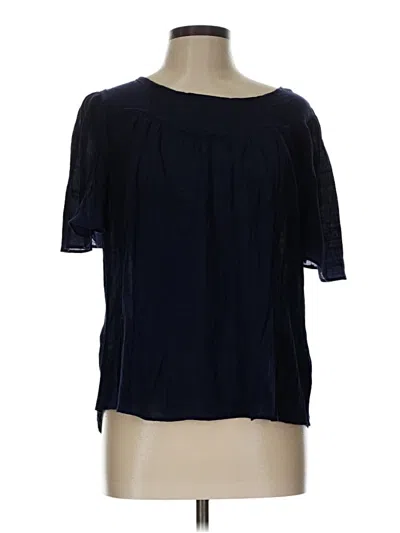 Pre-owned Nanette Lepore Short Sleeve Blouse In Blue