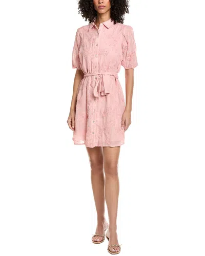 Nanette Lepore Short Sleeve Mini Dress In Pink