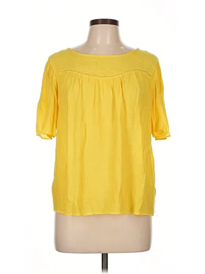 Pre-owned Nanette Lepore Short Sleeve T-shirt In Yellow