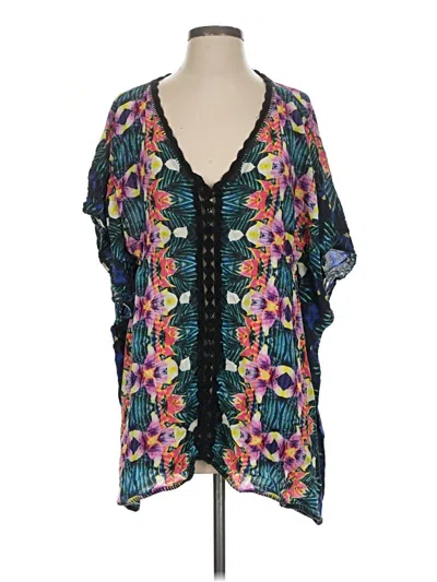 Pre-owned Nanette Lepore Short Sleeve T-shirt In Teal