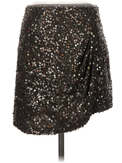 Pre-owned Nanette Lepore Silk Skirt In Black