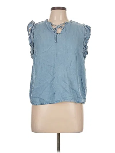 Pre-owned Nanette Lepore Sleeveless Blouse In Blue