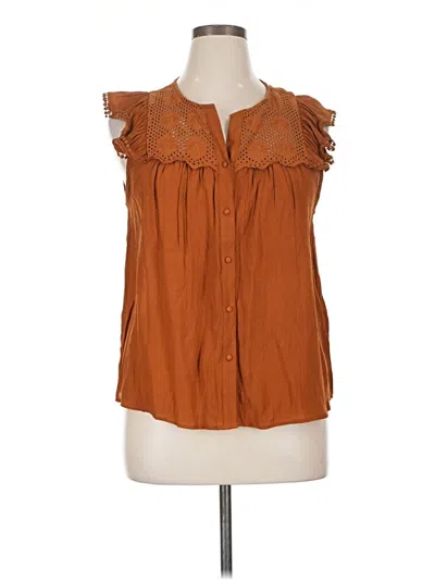 Pre-owned Nanette Lepore Sleeveless Blouse In Brown