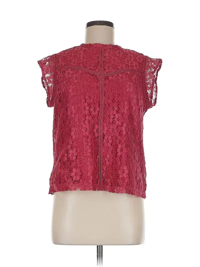 Pre-owned Nanette Lepore Sleeveless Blouse In Burgundy