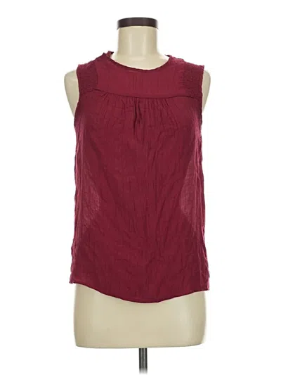 Pre-owned Nanette Lepore Sleeveless Blouse In Burgundy
