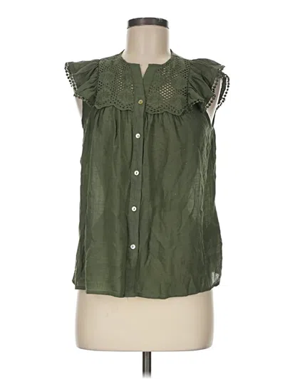 Pre-owned Nanette Lepore Sleeveless Blouse In Green