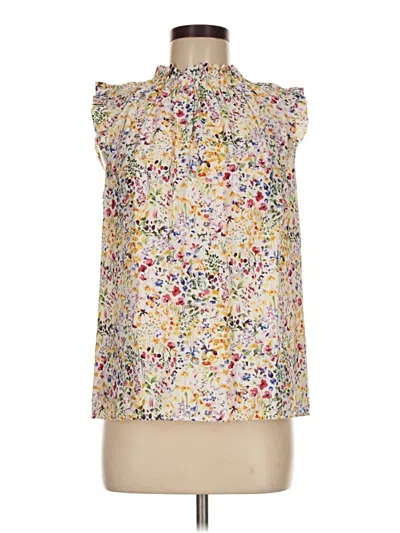 Pre-owned Nanette Lepore Sleeveless Blouse In Ivory