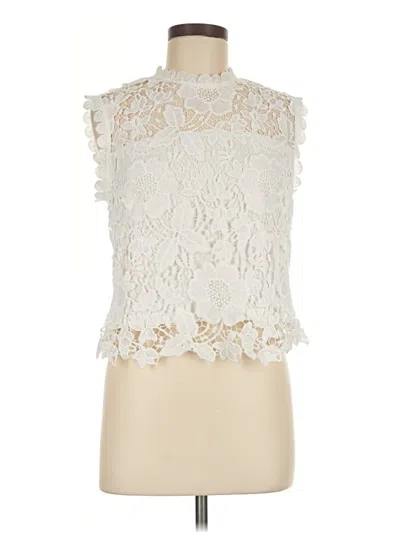 Pre-owned Nanette Lepore Sleeveless Blouse In Ivory