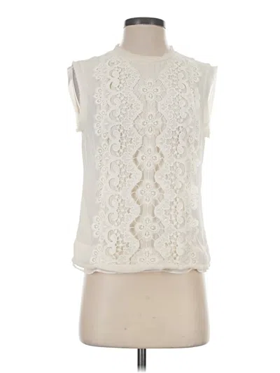 Pre-owned Nanette Lepore Sleeveless Blouse In Ivory