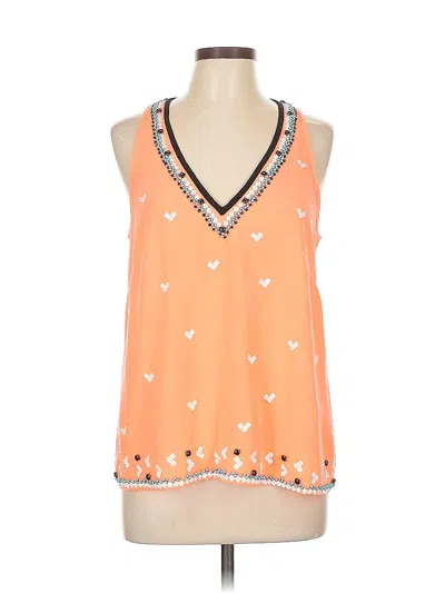 Pre-owned Nanette Lepore Sleeveless Blouse In Orange