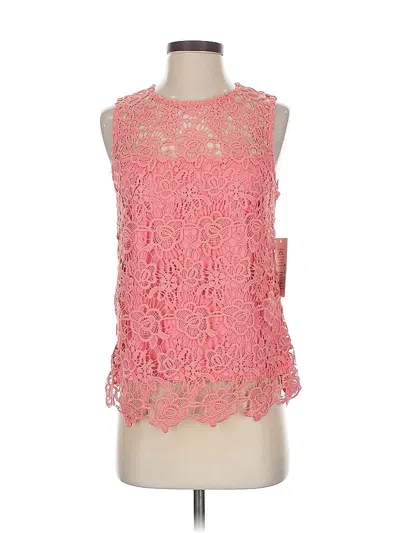 Pre-owned Nanette Lepore Sleeveless Blouse In Pink