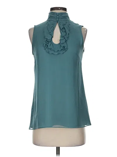 Pre-owned Nanette Lepore Sleeveless Blouse In Teal