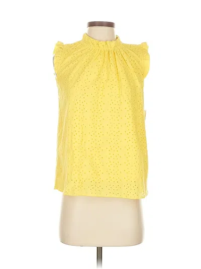 Pre-owned Nanette Lepore Sleeveless Blouse In Yellow