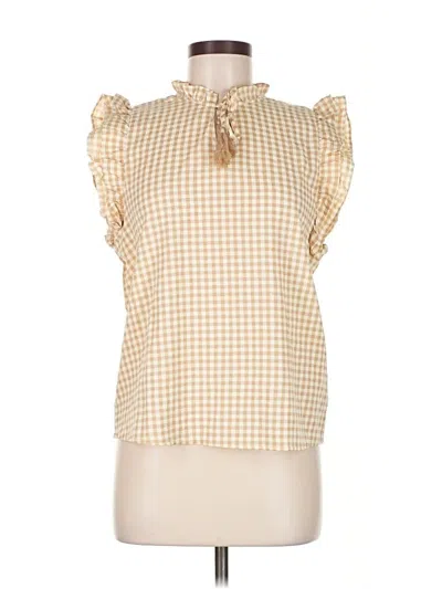 Pre-owned Nanette Lepore Sleeveless Blouse In Yellow