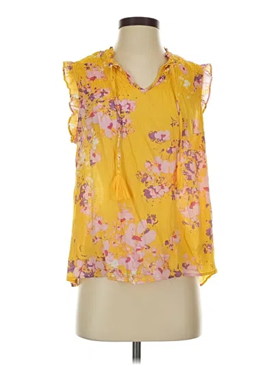Pre-owned Nanette Lepore Sleeveless Blouse In Yellow