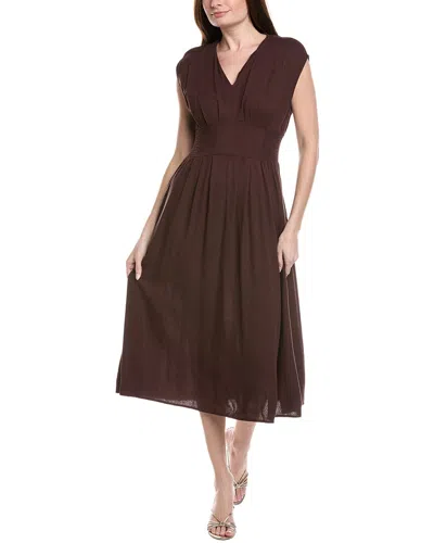 Nanette Lepore Sleeveless Midi Dress In Brown