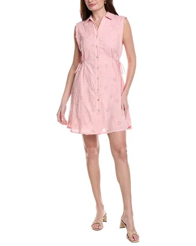 Nanette Lepore Sleeveless Shirtdress In Pink
