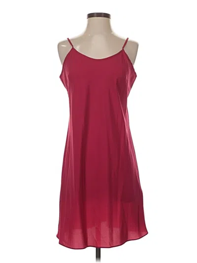 Pre-owned Nanette Lepore Sleeveless Top Burgundy Halter Neckline Tops