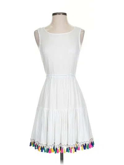 Pre-owned Nanette Lepore Sleeveless Top White Strapless Neckline Tops