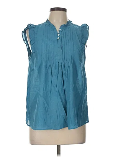 Pre-owned Nanette Lepore Sleeveless T-shirt In Teal