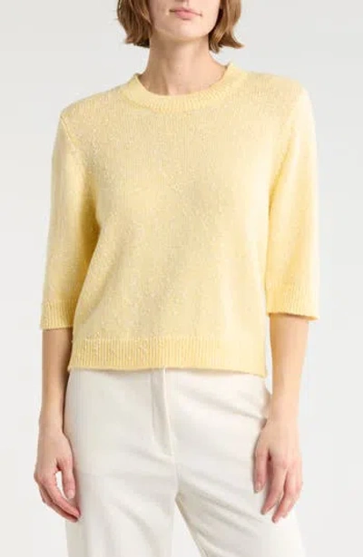Nanette Lepore Slubbed Sweater In Yellow