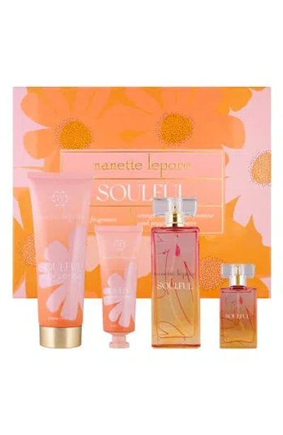 Nanette Lepore Soulful 4-piece Fragrance Set In Transparent