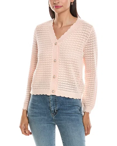 Nanette Lepore Spring Cardigan In Pink