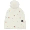 Nanette Lepore Square Stud Pom Beanie In White
