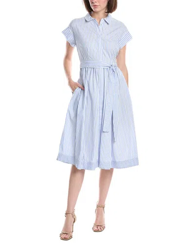 Nanette Lepore Stripe Maxi Dress In Blue