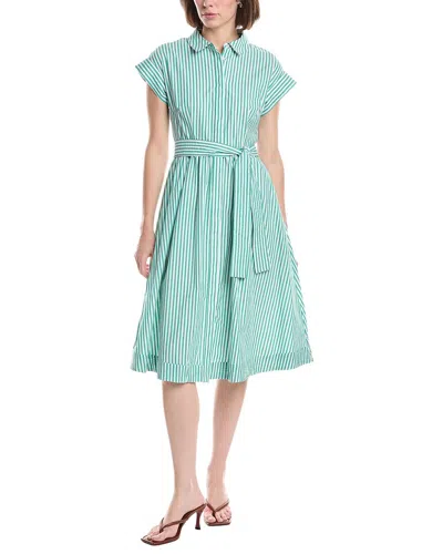 Nanette Lepore Stripe Maxi Dress In Green