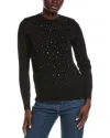 Nanette Lepore Studded Front Sweater In Black
