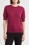 Nanette Lepore Studded Sweater In Pink