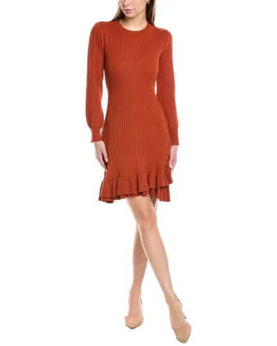 Nanette Lepore Sweaterdress In Orange
