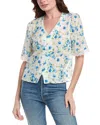 Nanette Lepore Swiss Dot Blouse In White