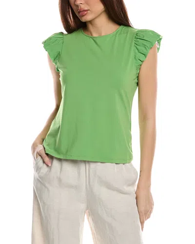 Nanette Lepore Tie Back Blouse In Green