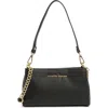 Nanette Lepore Triple Section Crossbody Bag In Black