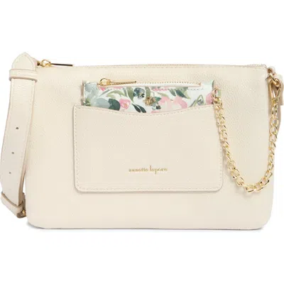 Nanette Lepore Triple Section Crossbody Bag In Rice - Multi Magnolia