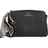 Nanette Lepore Triple Section Crossbody Bag With Scarf