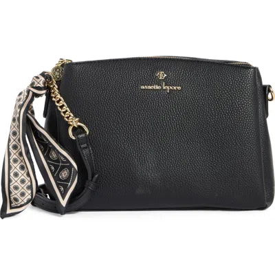 Nanette Lepore Triple Section Crossbody Bag With Scarf