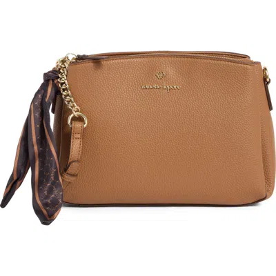 Nanette Lepore Triple Section Crossbody Bag With Scarf