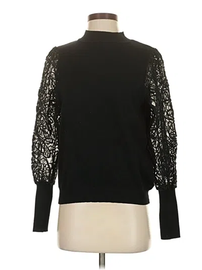 Pre-owned Nanette Lepore Turtleneck Sweater In Black