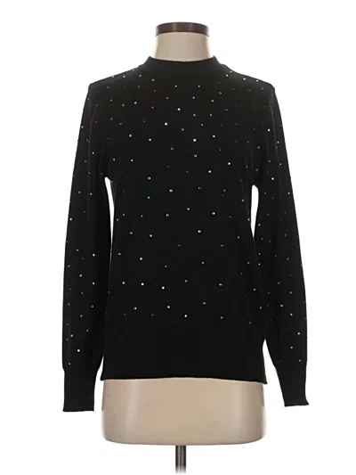 Pre-owned Nanette Lepore Turtleneck Sweater In Black