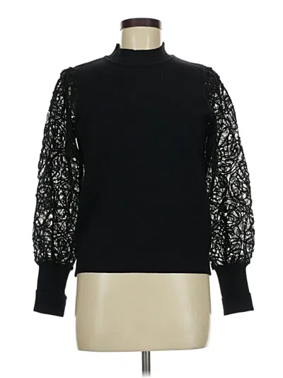 Pre-owned Nanette Lepore Turtleneck Sweater In Black