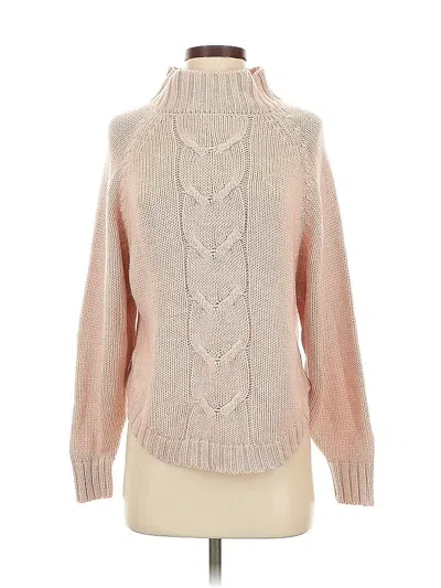 Pre-owned Nanette Lepore Turtleneck Sweater In Pink