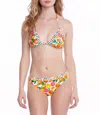 Nanette Lepore Tutti Fruitti Vixen Reversible Tri Bikini Top In Multi In Multi