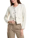Nanette Lepore Tweed Cardigan In Neutral